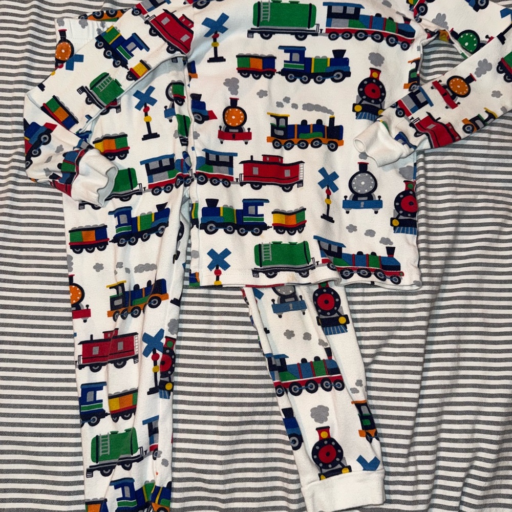 PJ Place Train Print Pajama Set 100% cotton